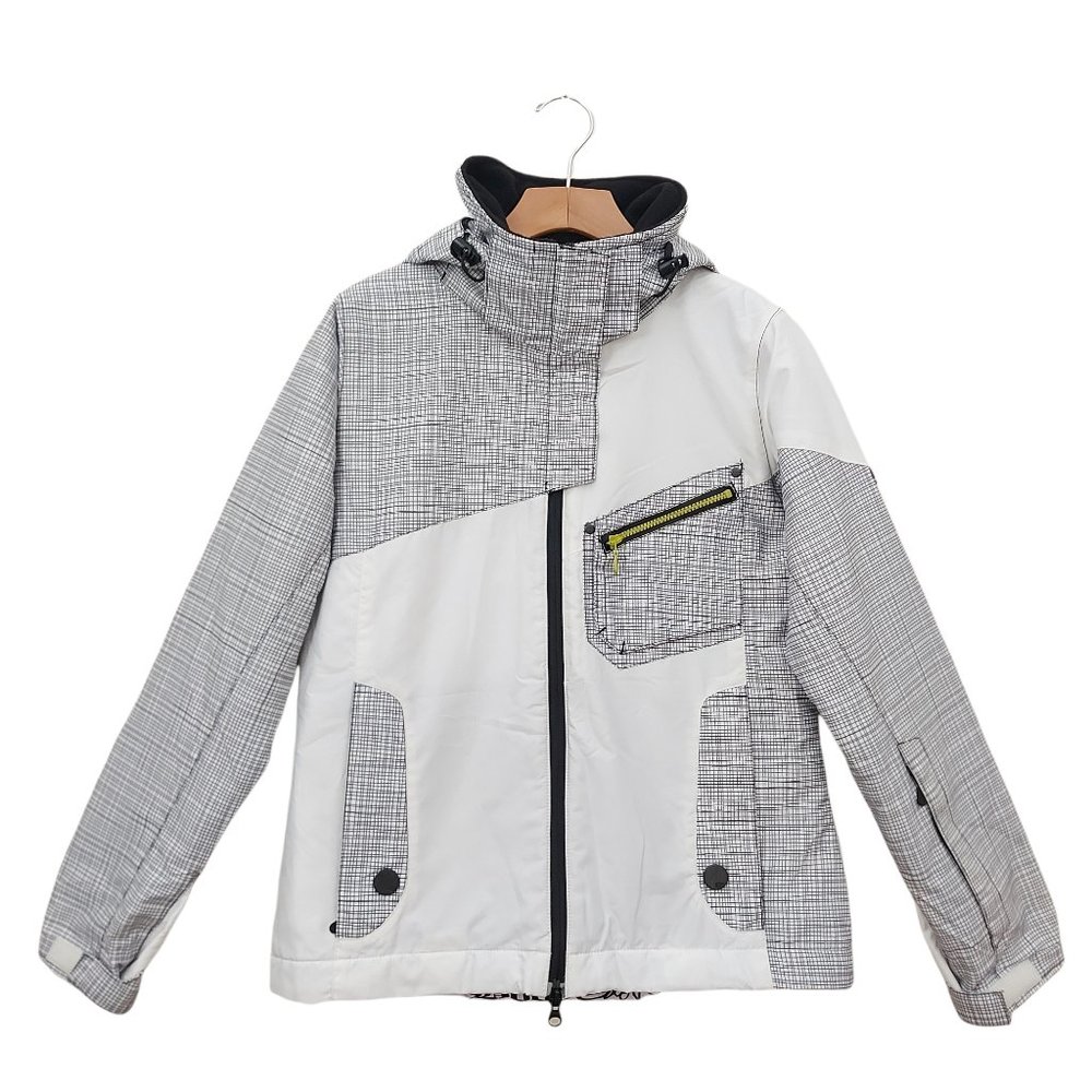 🏂 Body Glove Gray & White Ski Snowboard Jacket with Hood ⛷️